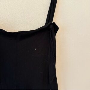 Overalls - black, Super stretchy, tie waist